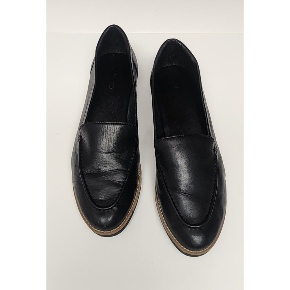ALDO Women's Rheildanflex Leather Casual Loafer Shoes Black Size US 9 - Picture 3 of 9
